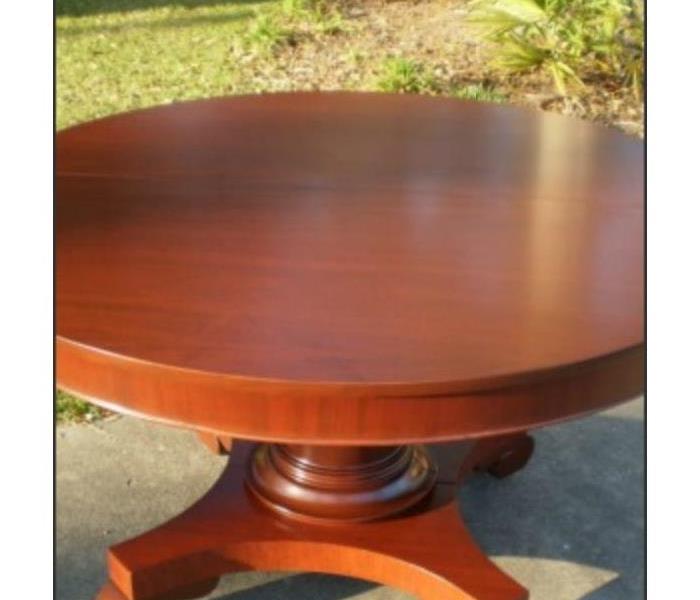 Table after being restored 